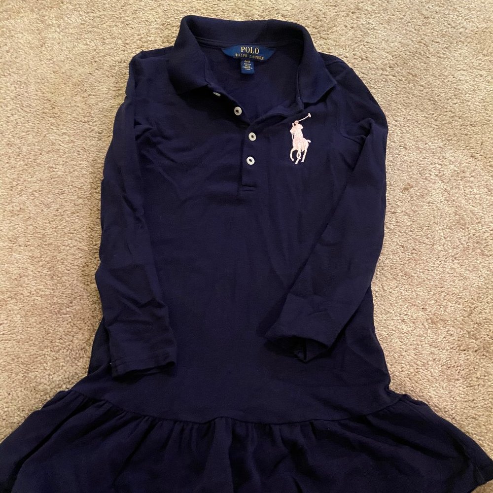 Ralph Lauren Polor Navy Blue 4T dress